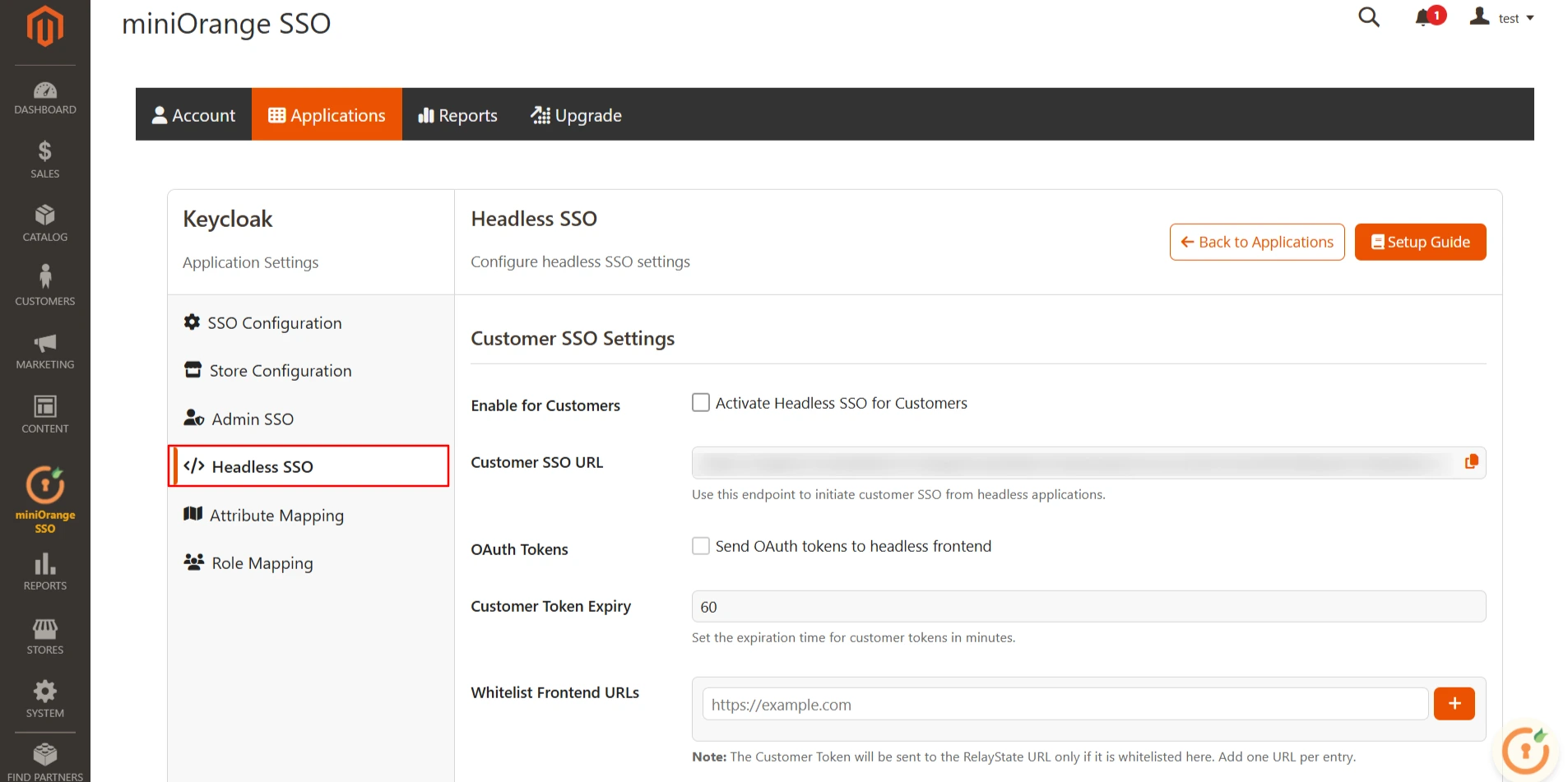 Magento OAuth Client Single-Sign-On (SSO) | Headless SSO