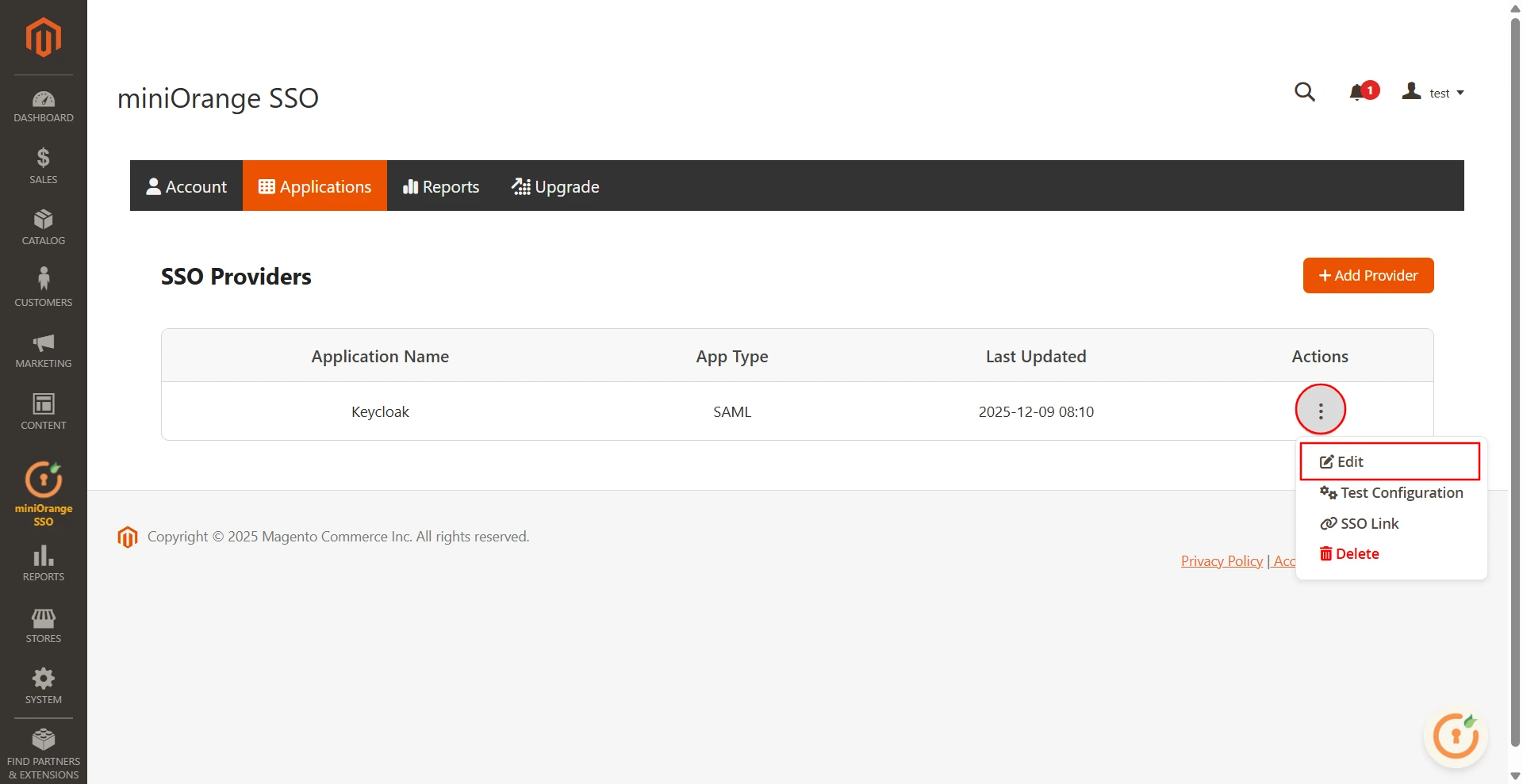 Magento 2 SSO  Single Sign-on (SSO)- keycloak identity provider