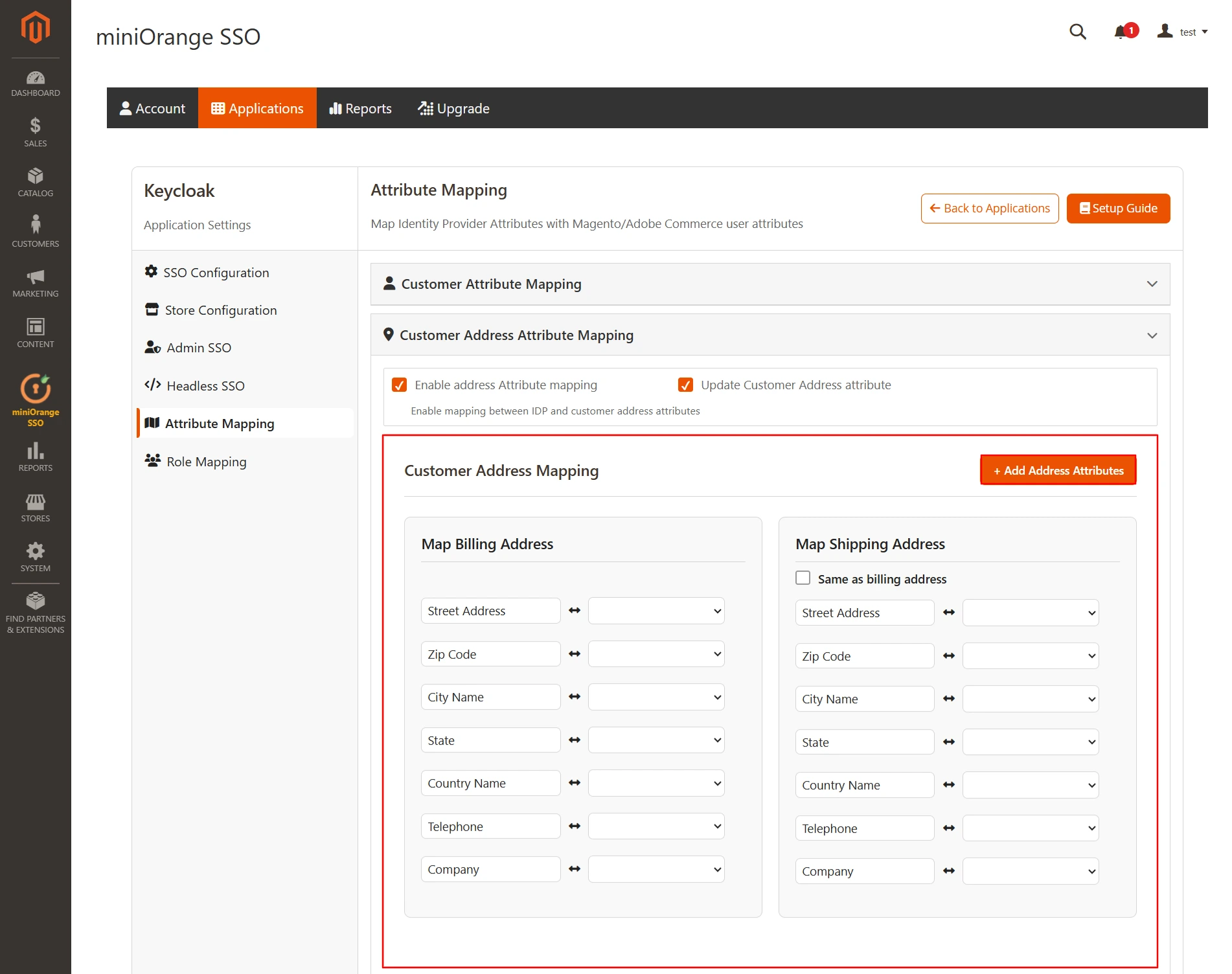 Magento 2 OAuth Client Single-Sign-On (SSO) | Customer Address Mapping Single-Sign-On
