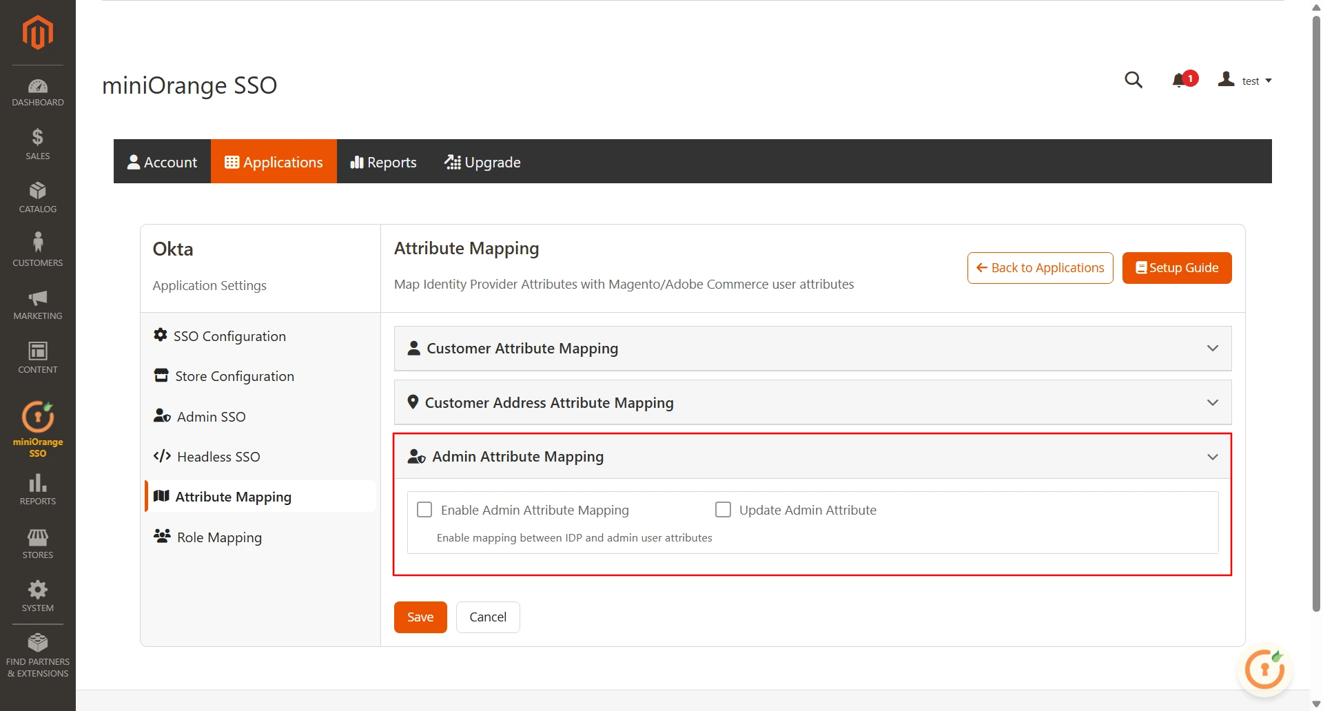 Magento SSO -  Single Sign-On(SSO) Login in Magento - attribute mapping