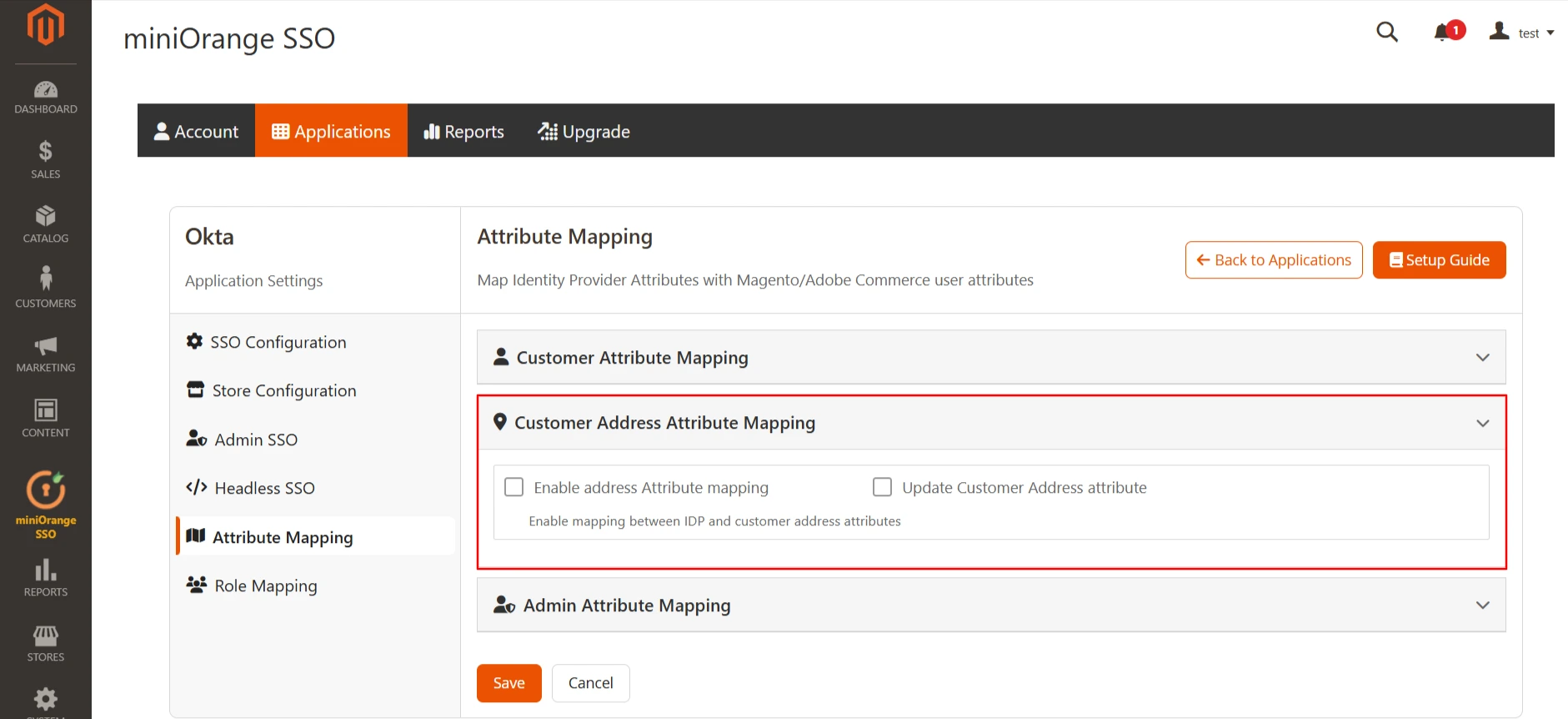 Magento OAuth Client Single-Sign-On (SSO) | Customer Address Mapping SSO