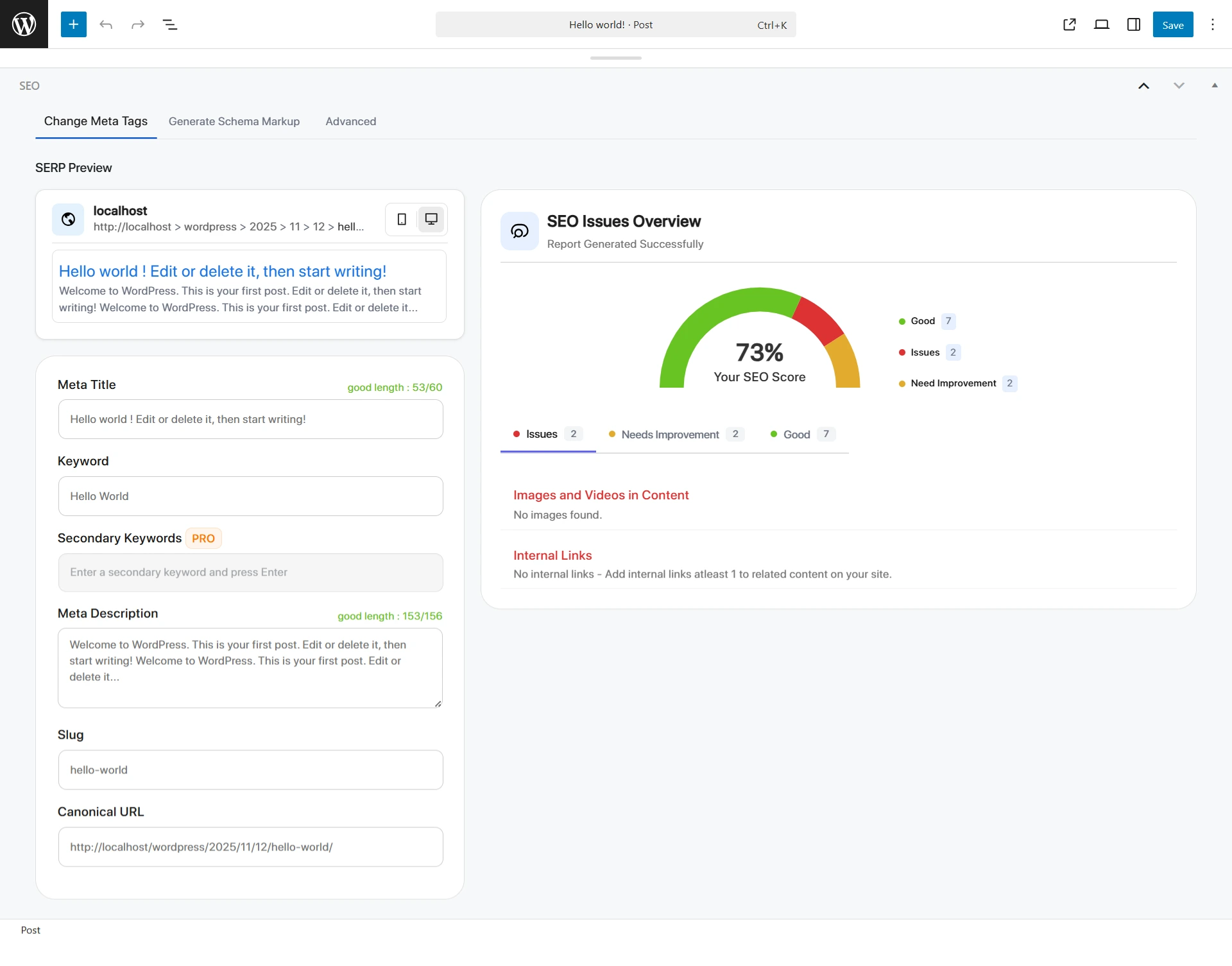 miniOrange-Wordpress-SEO - plugin activation