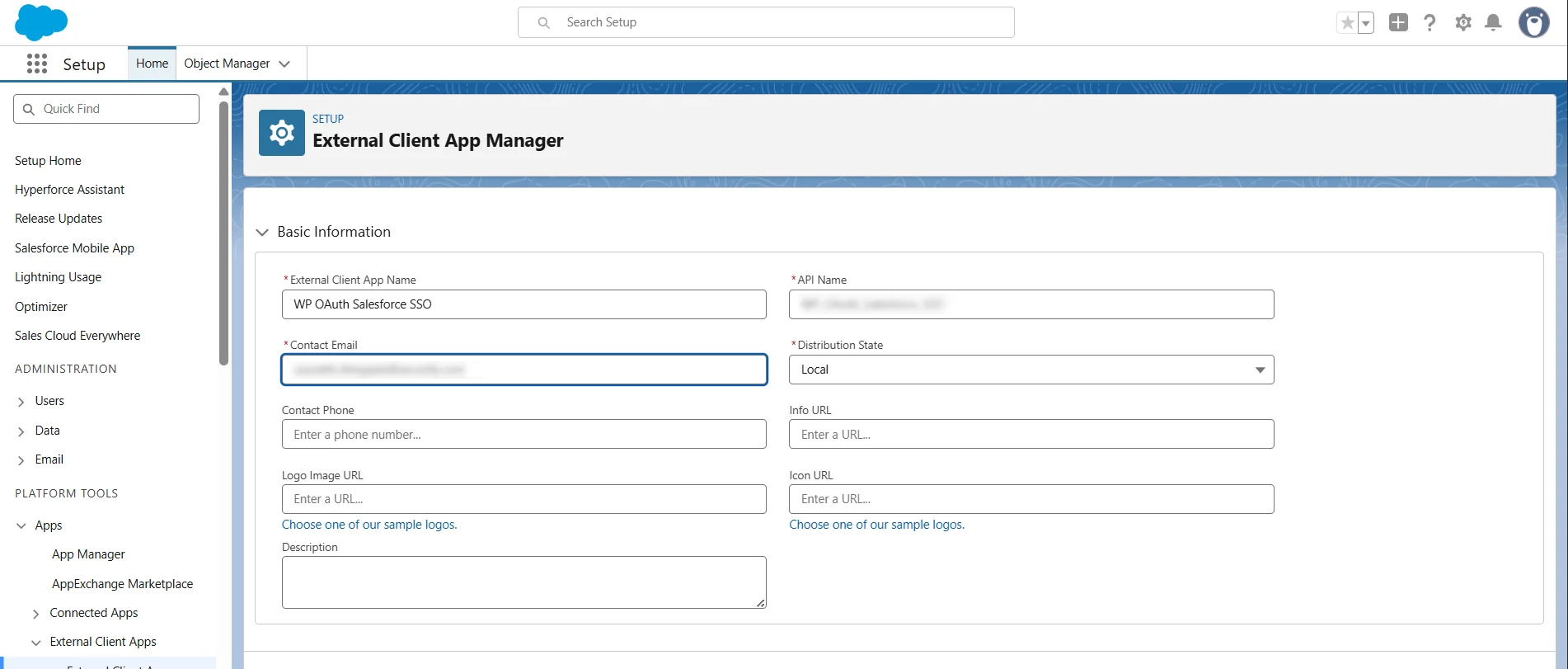 Salesforce Single Sign-On (SSO) login - enter required details