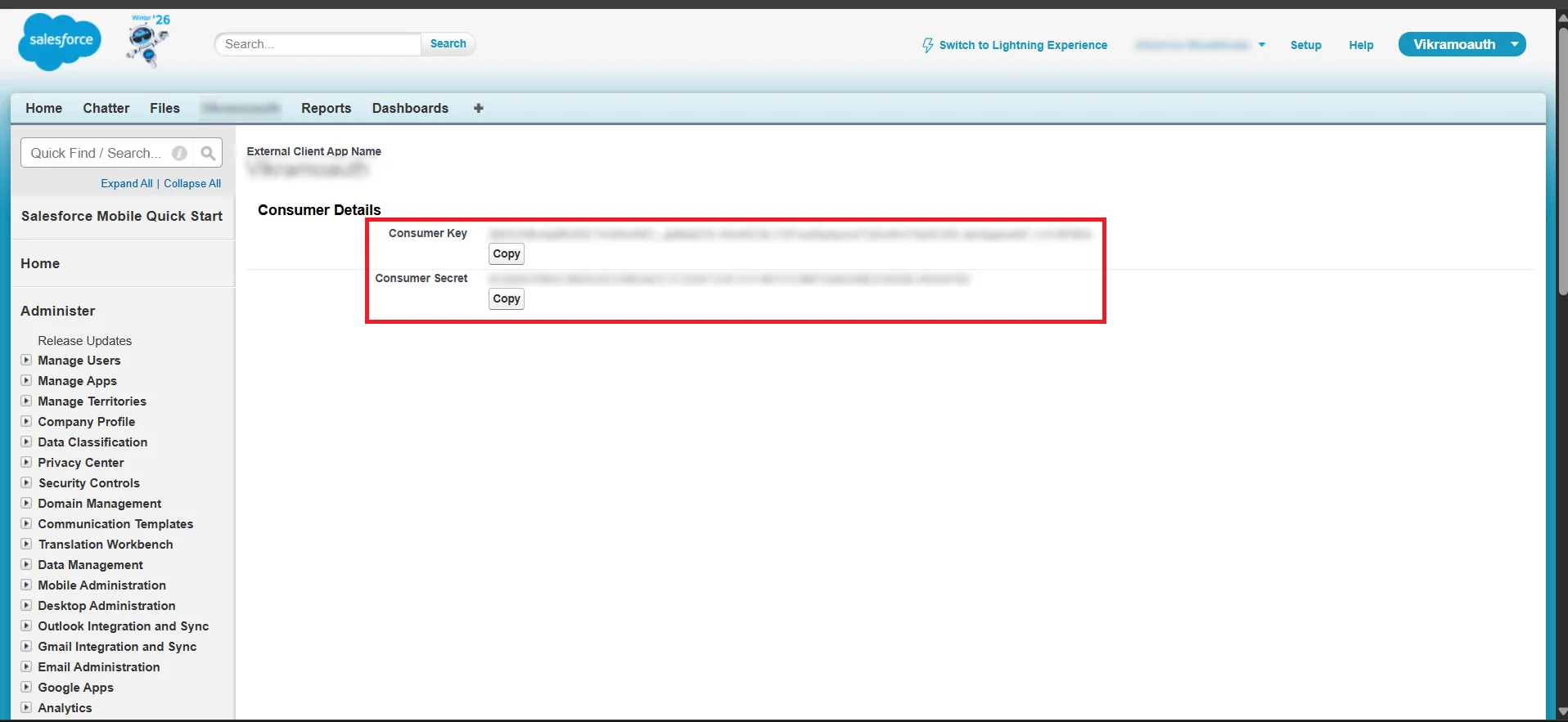 Salesforce Single Sign-On (SSO) login - consumer ID