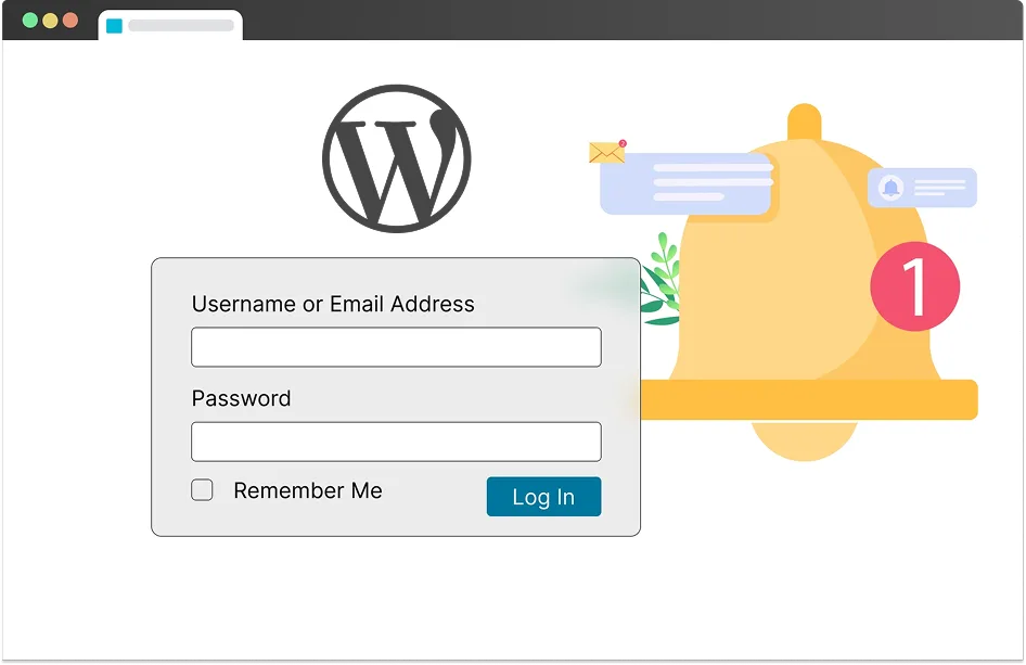 Custom Notifications on wordpress login page