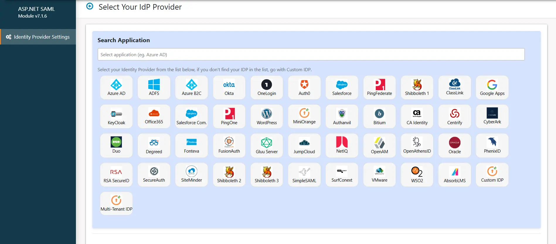 ASP.NET Core SAML SSO using Magento as IDP - Add New IDP