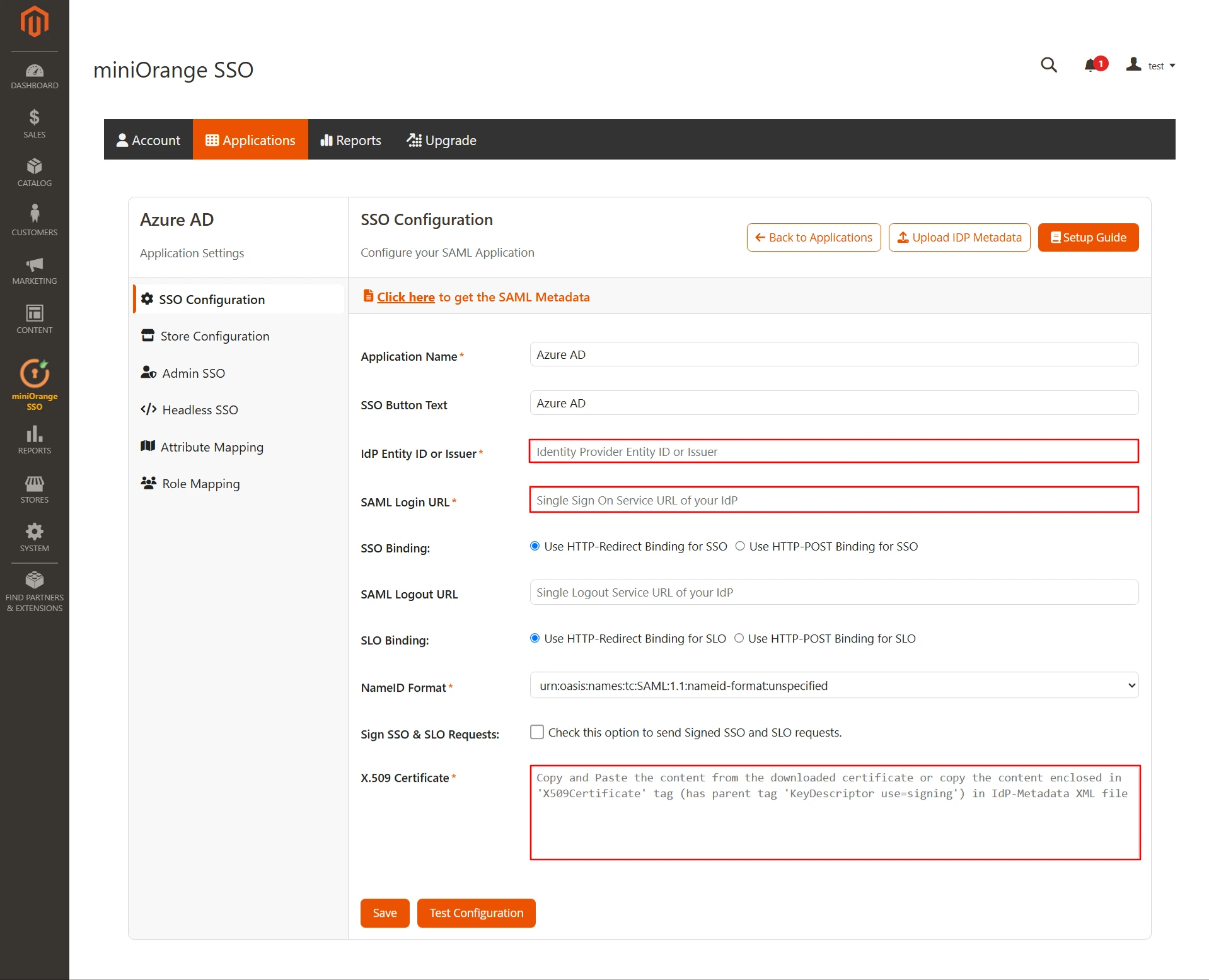 WordPress SAML SSO | Test configuration
