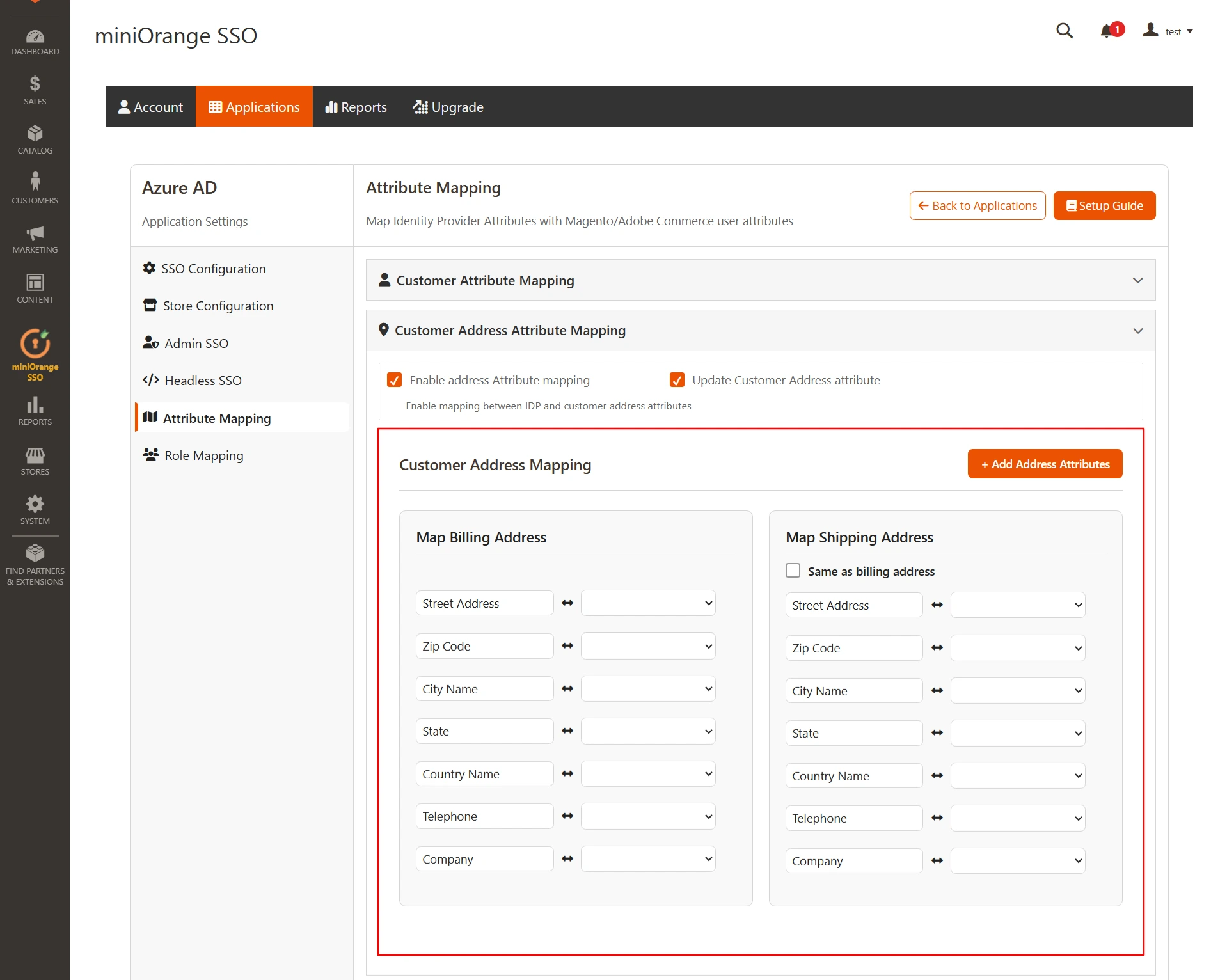 Magento SSO -  Single Sign-On(SSO) Login in Magento - attribute mapping