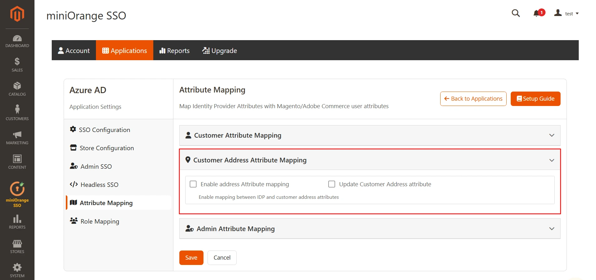 Magento SSO -  Single Sign-On(SSO) Login in Magento - attribute mapping