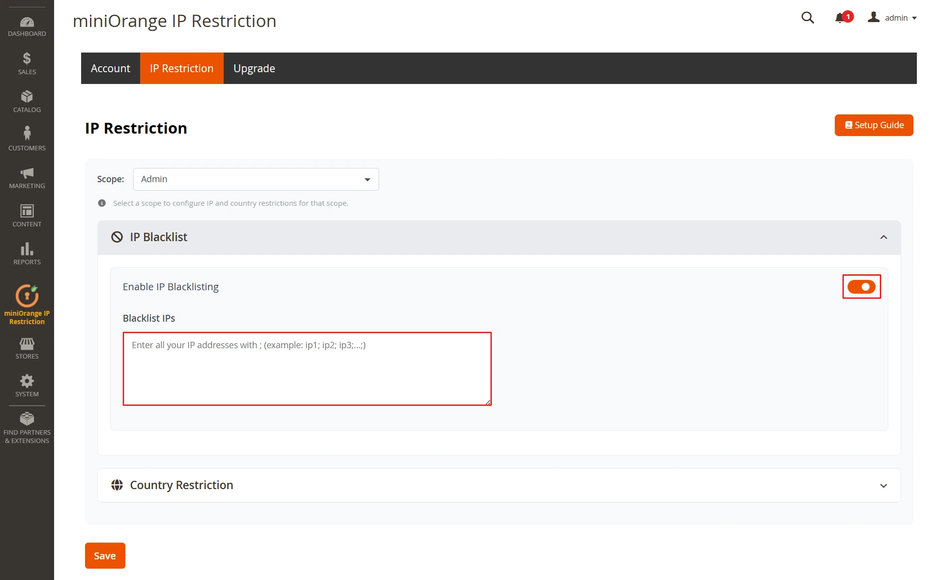 Magento IP Restriction | IP Blacklisting