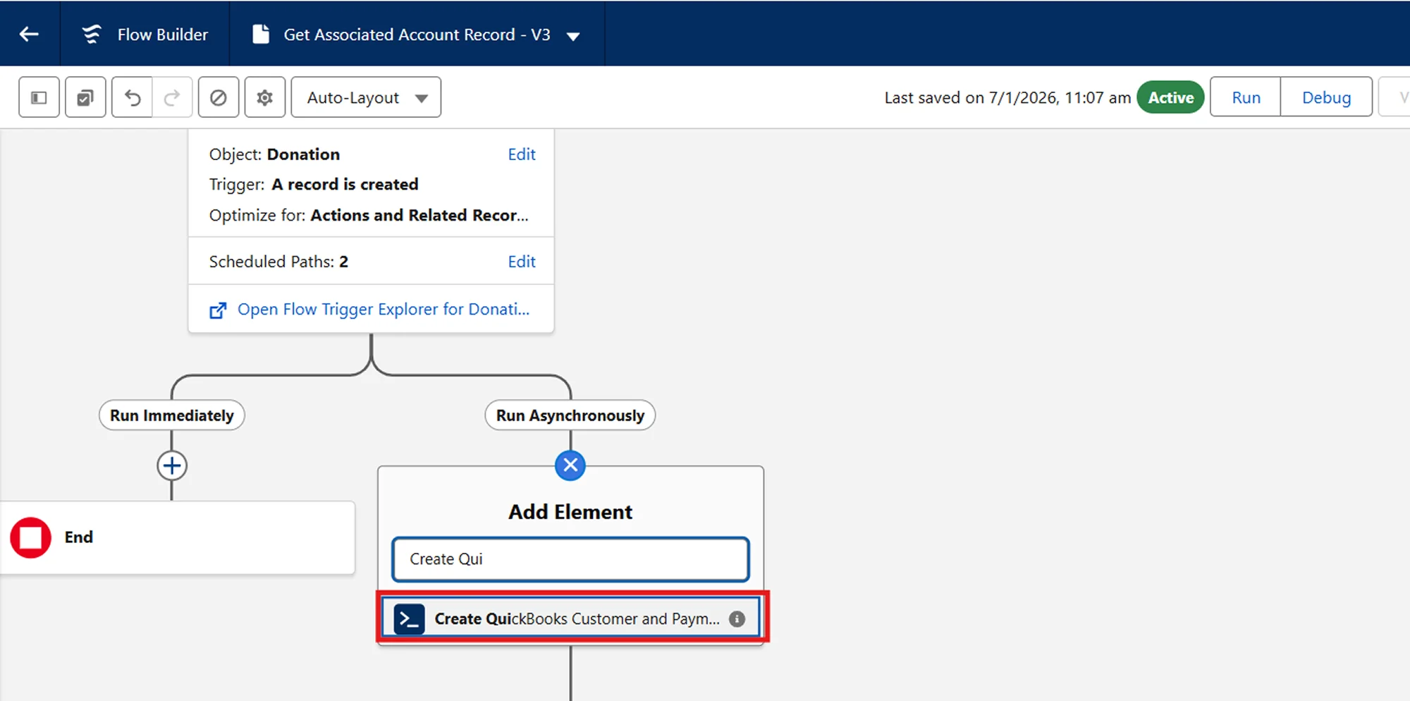 Salesforce QuickBooks Receipts Sync | Create QuickBooks Customer and Payment Method