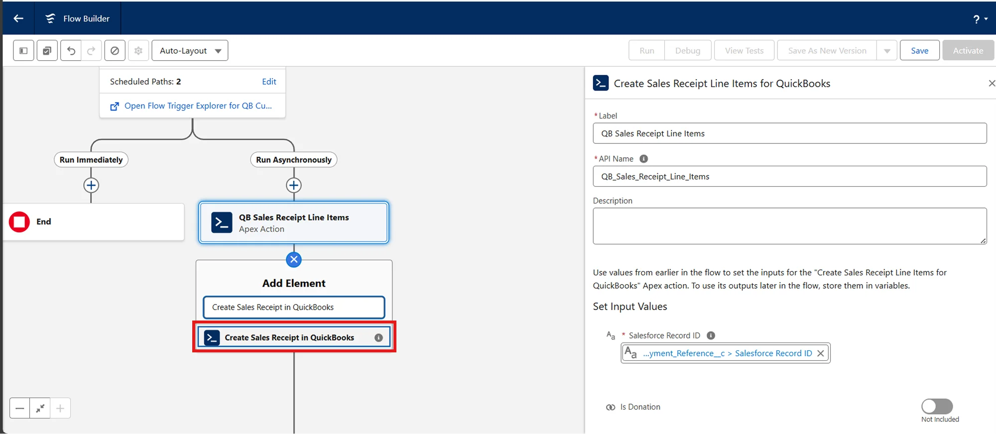 Salesforce QuickBooks Receipts Sync | Create Sales Receipt in QuickBooks