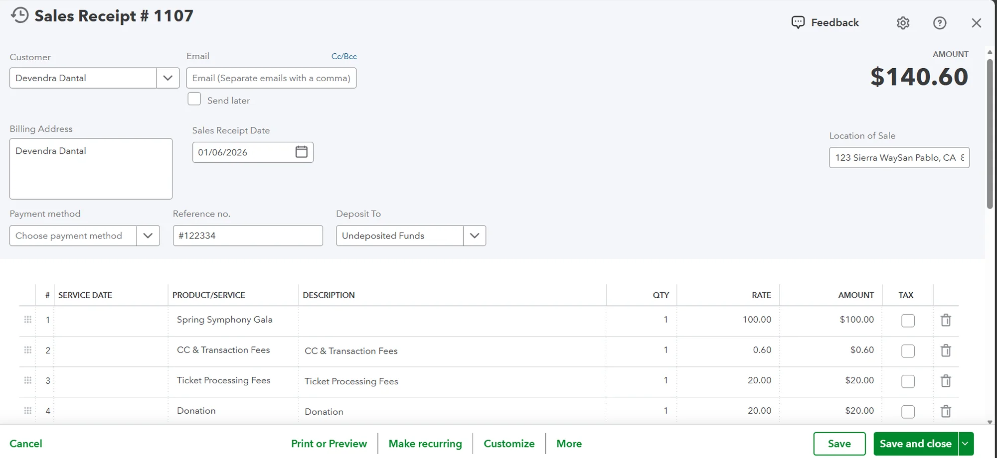 Salesforce QuickBooks Receipts Sync | Automatic Sync of Sales Receipt in QuickBooks