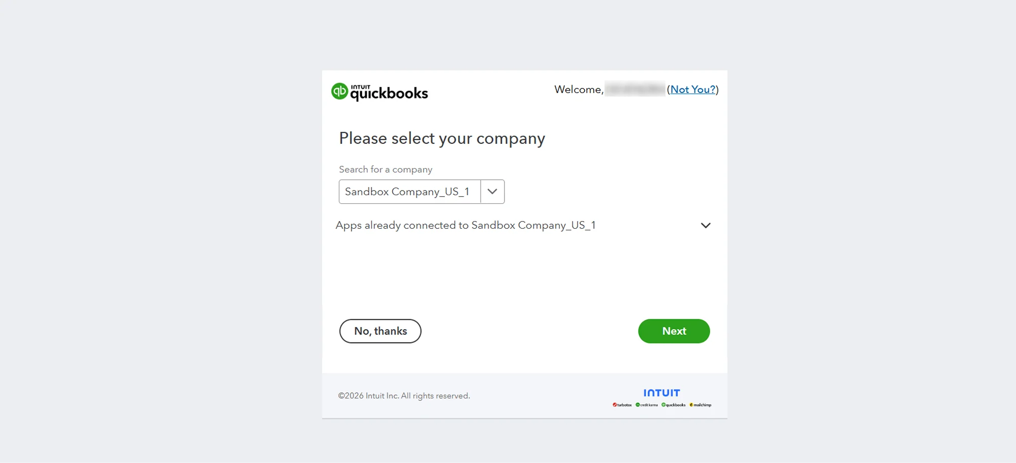 Salesforce QuickBooks Receipts Sync | Connection Authenticate