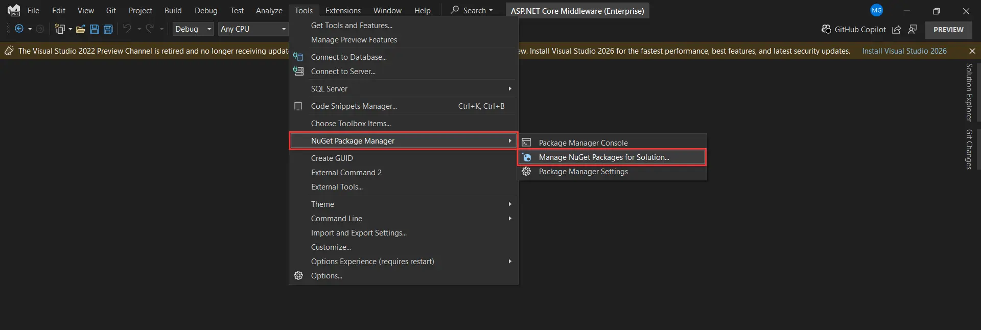 Nuget Package Manager
