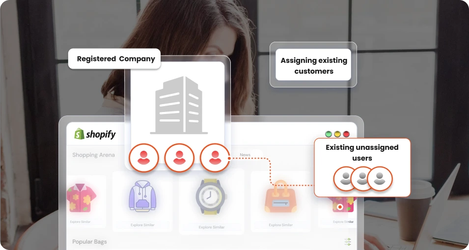 Shopify B2B - Assign Existing Users to Registered Companies