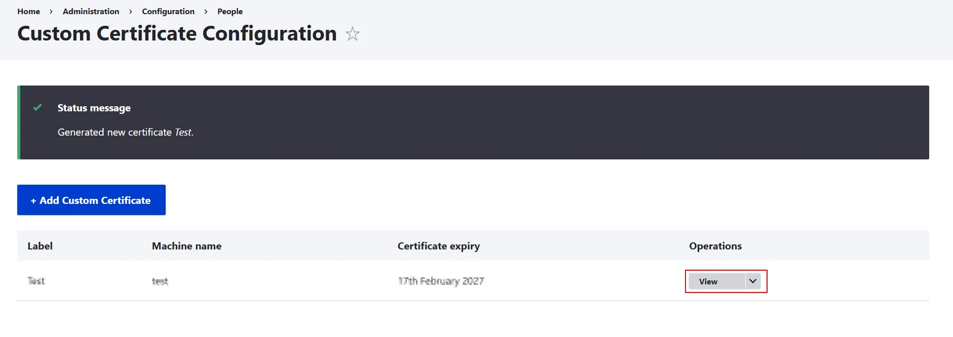 Drupal SharePoint Integration Custom Certificate details