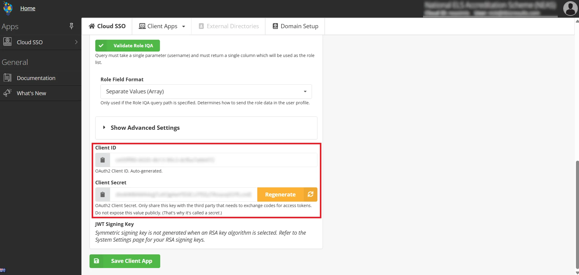IMIS  Single Sign-On (SSO) OAuth - Add new application