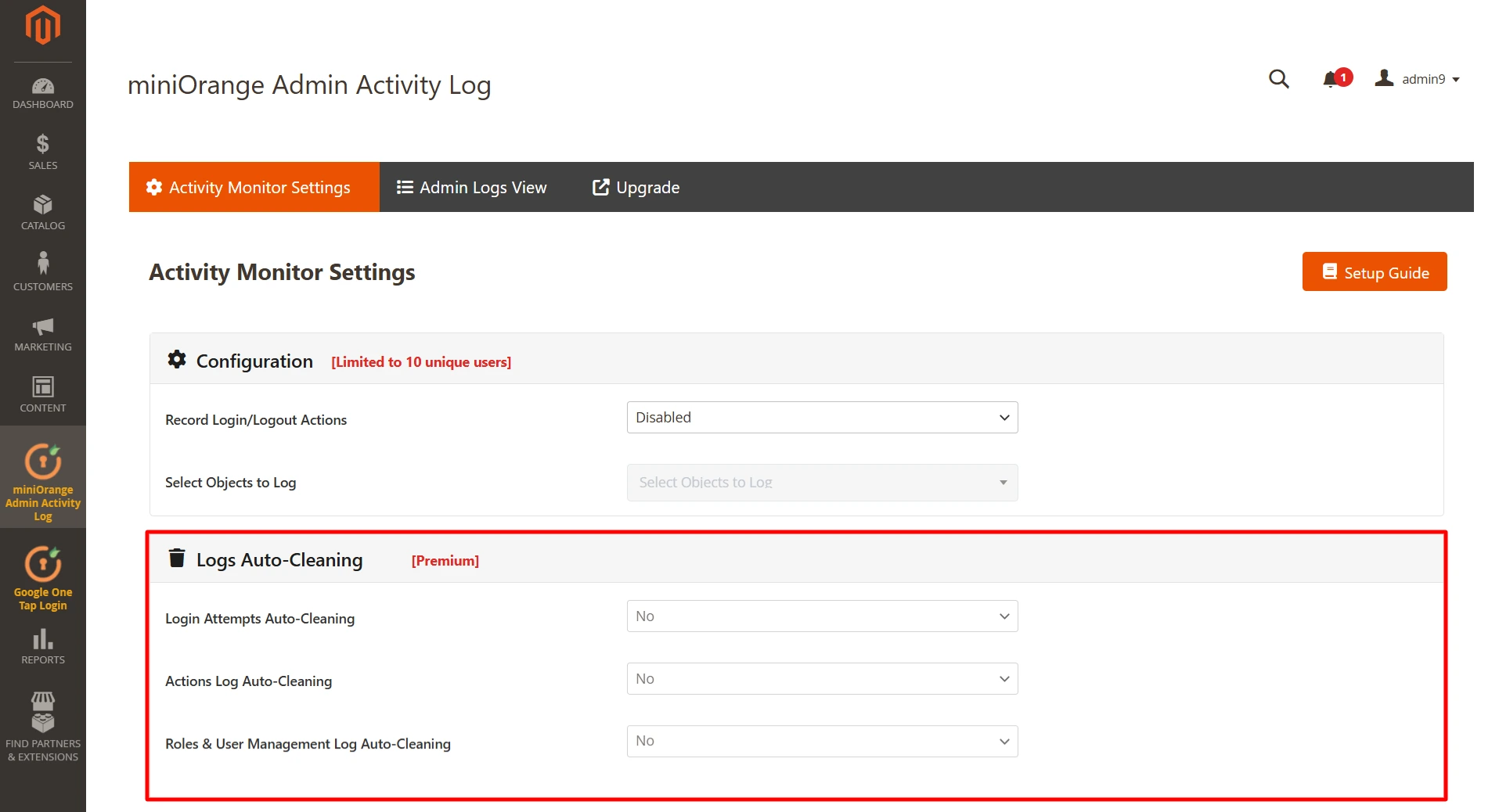 Magento Admin Logs | Logs Auto Auto-Cleaning