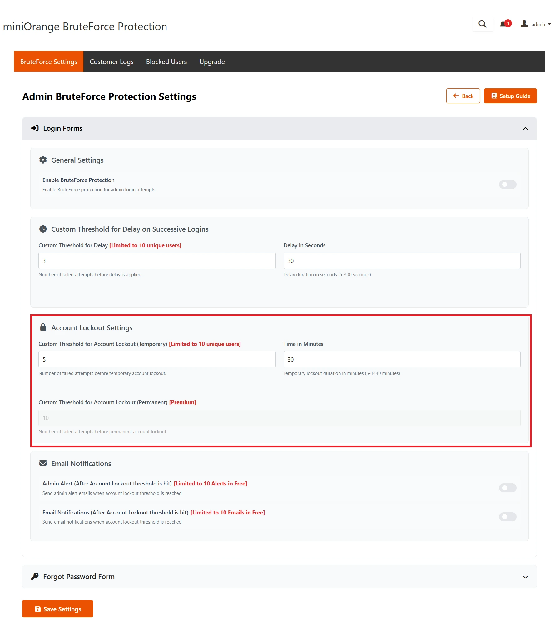 Magento Brute Force - Account Lockout Temporary / Permanent