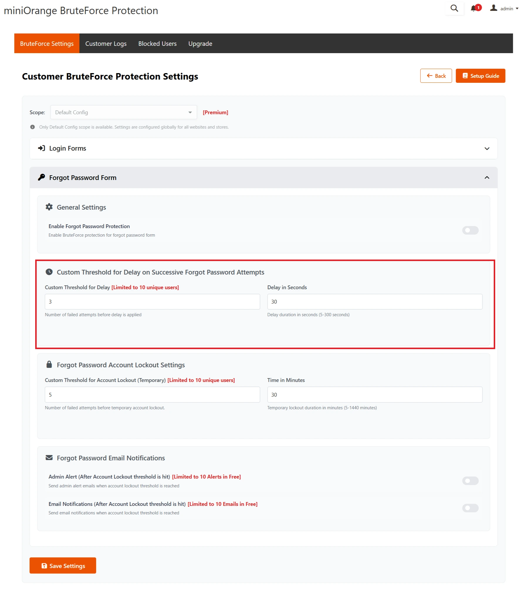 Magento Brute Force - Forgot Password Attempts