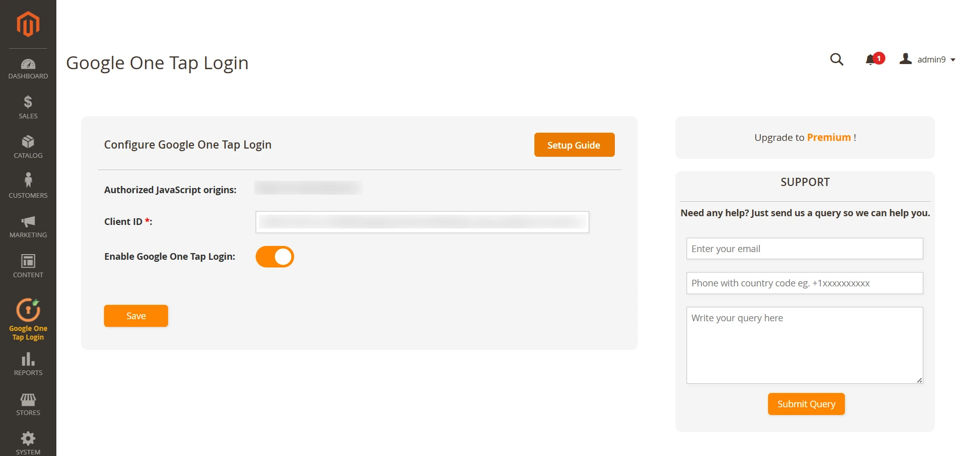 Magento Google One Tap
