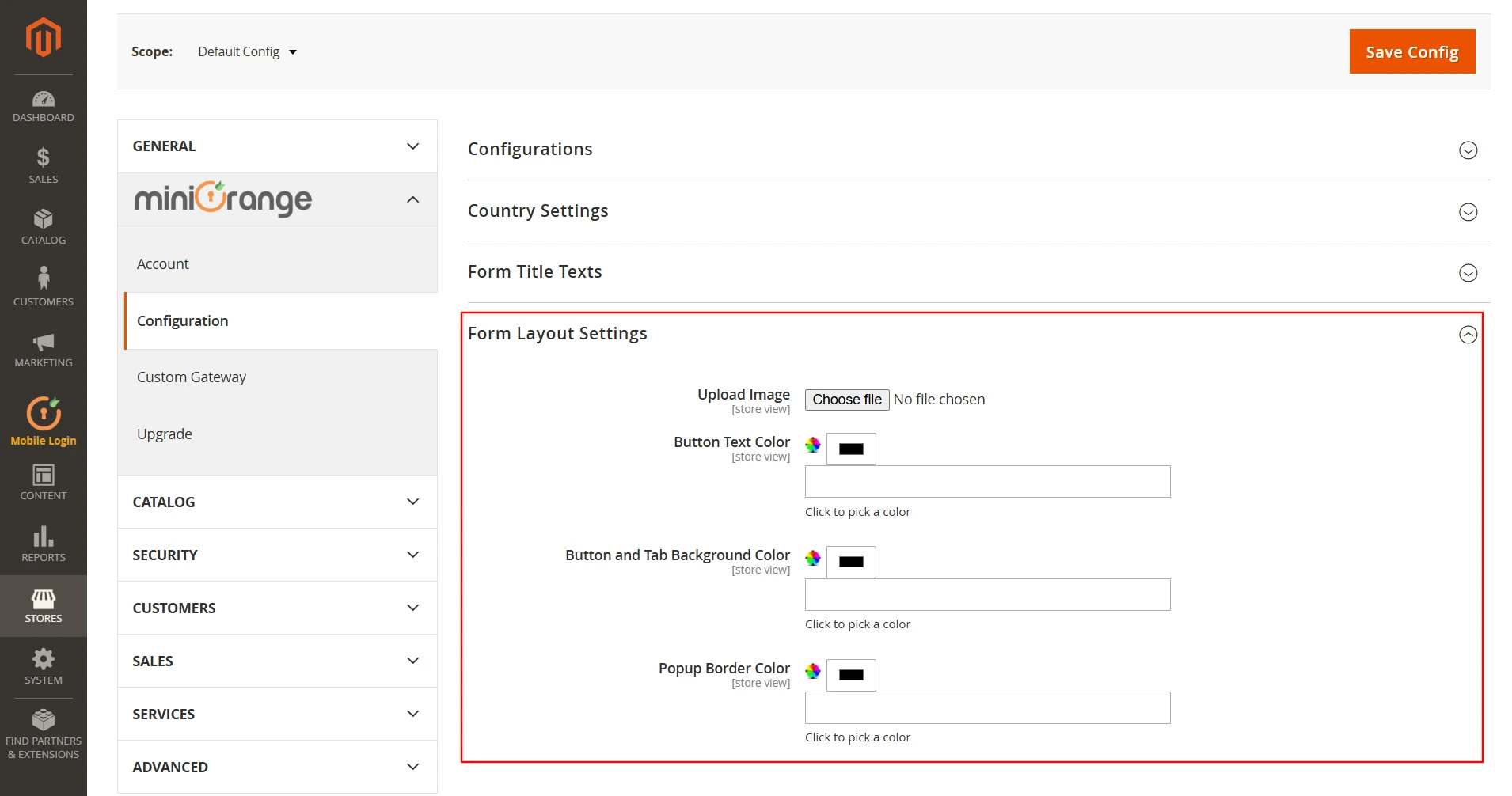Magento 2 Mobile Login- Layout Setting