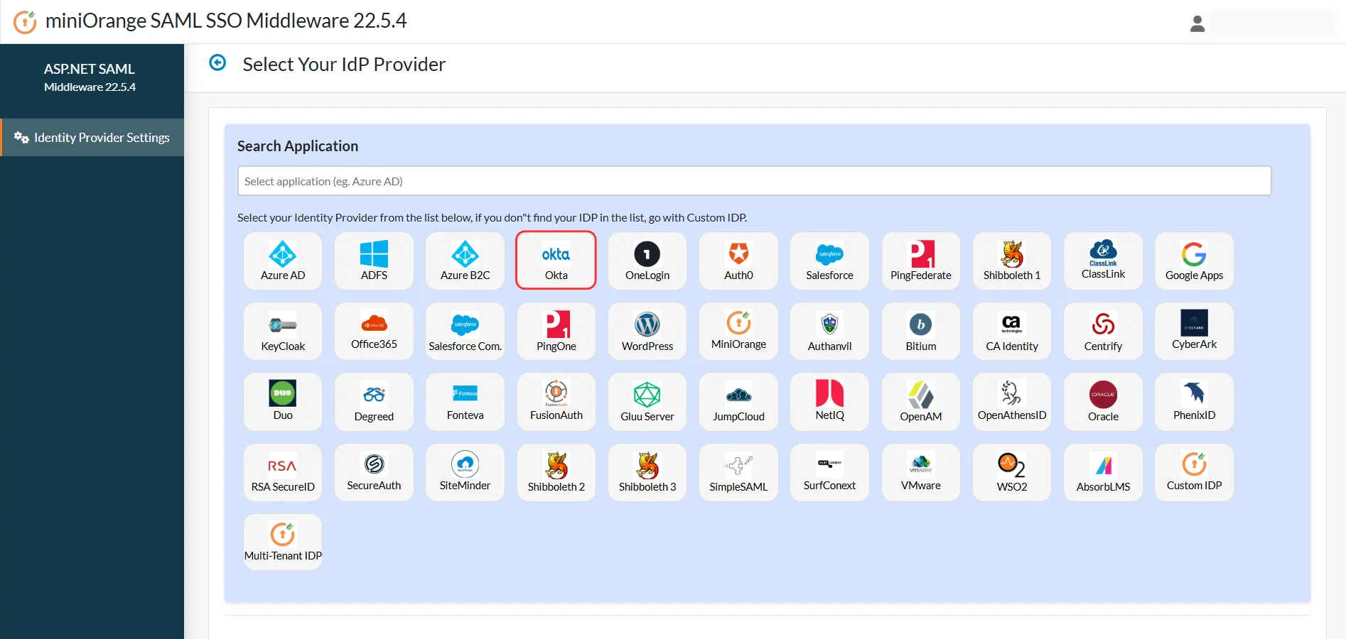 ASP.NET Core SAML SSO using Okta as IDP - Add New IDP