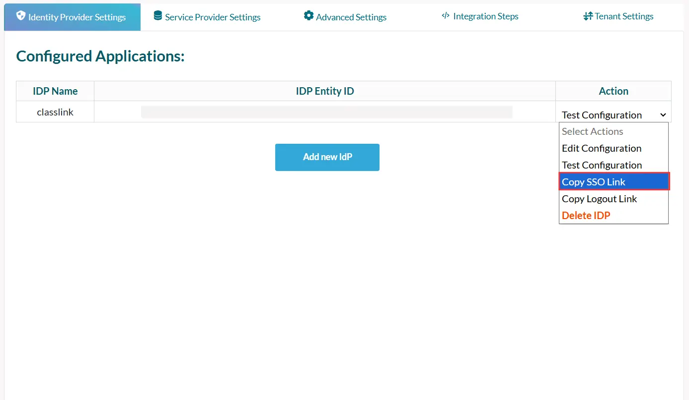 ASP.NET Core Enterprise Copy SSO Link
