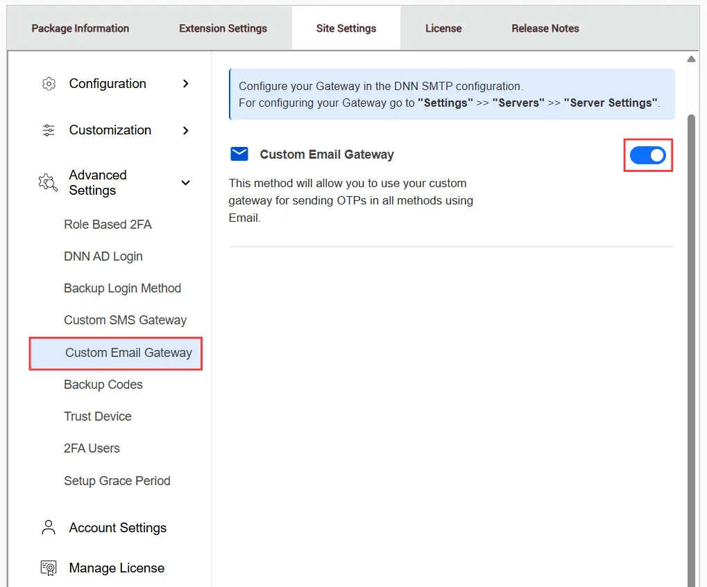 DNN - Custom Email Gateway