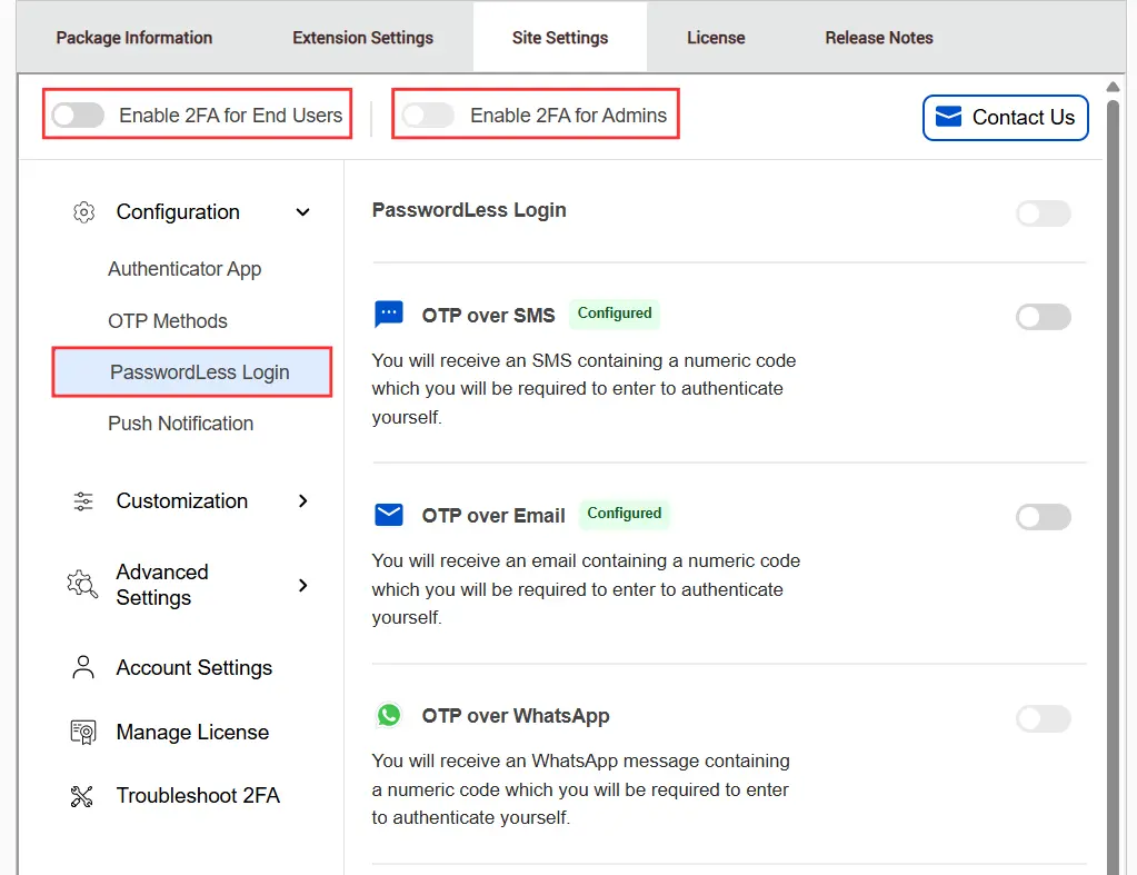 DNN 2FA - PasswordLess Login