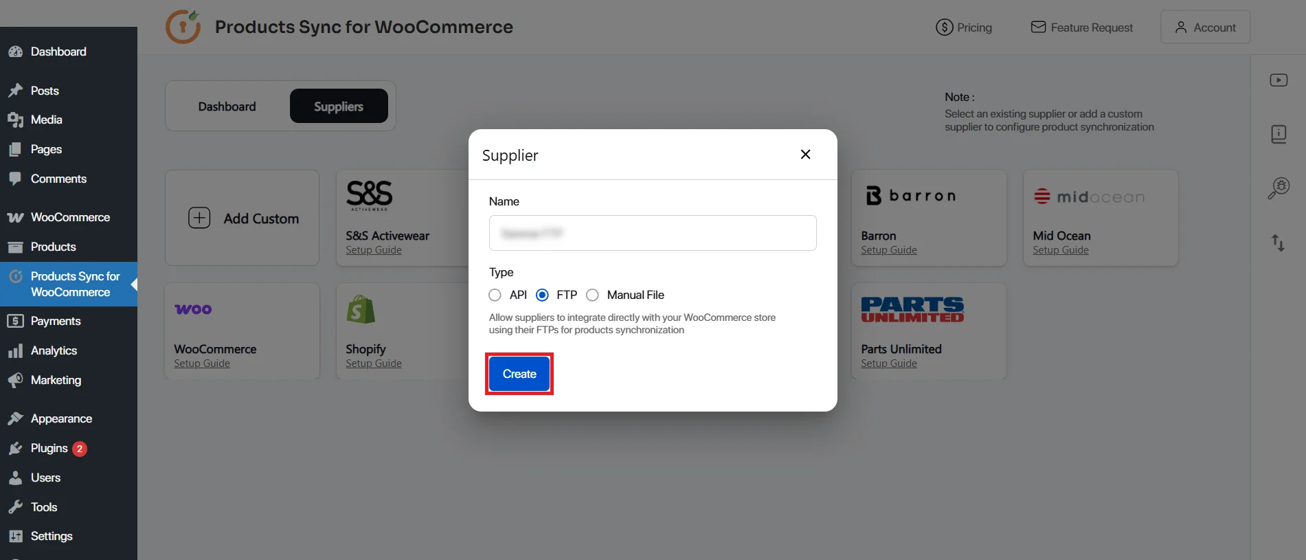 WooCommerce Product Import via FTP - name the supplier