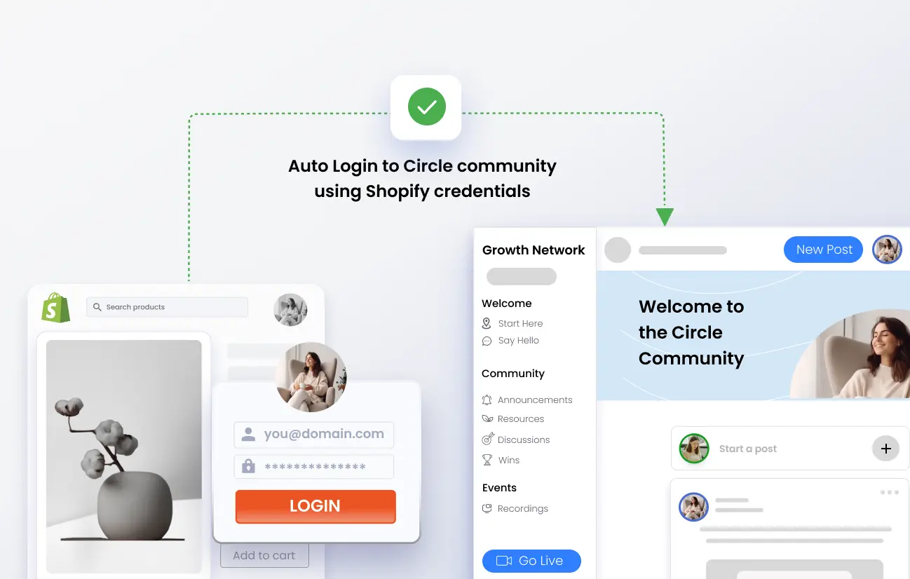 Shopify Circle Integration - Login Between Shopify & Circle