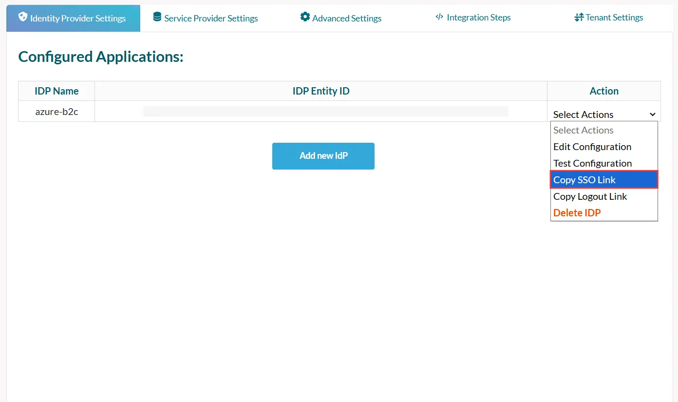 ASP.NET Core Enterprise Copy SSO Link