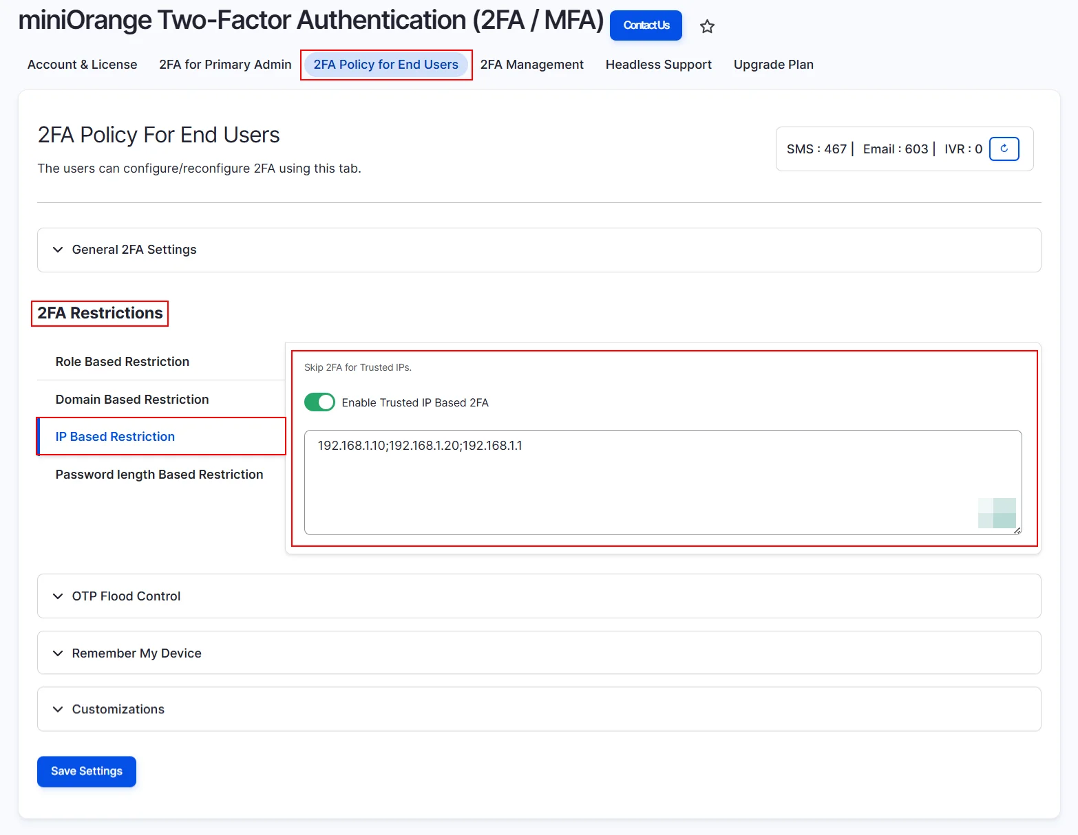 Drupal 2FA - IP Based Restriction