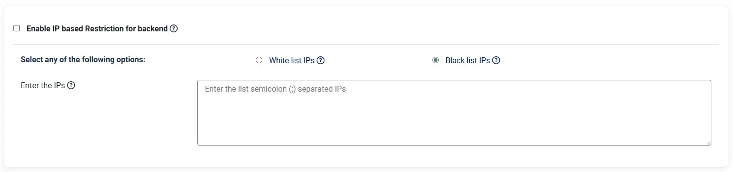 Joomla Content Access Control - Enable IP based restriction for backend
