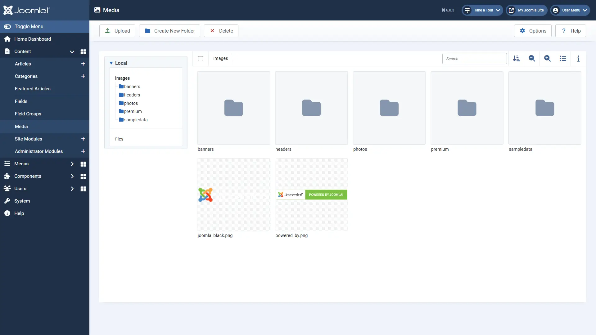 Joomla Content Access Control - Media Folders