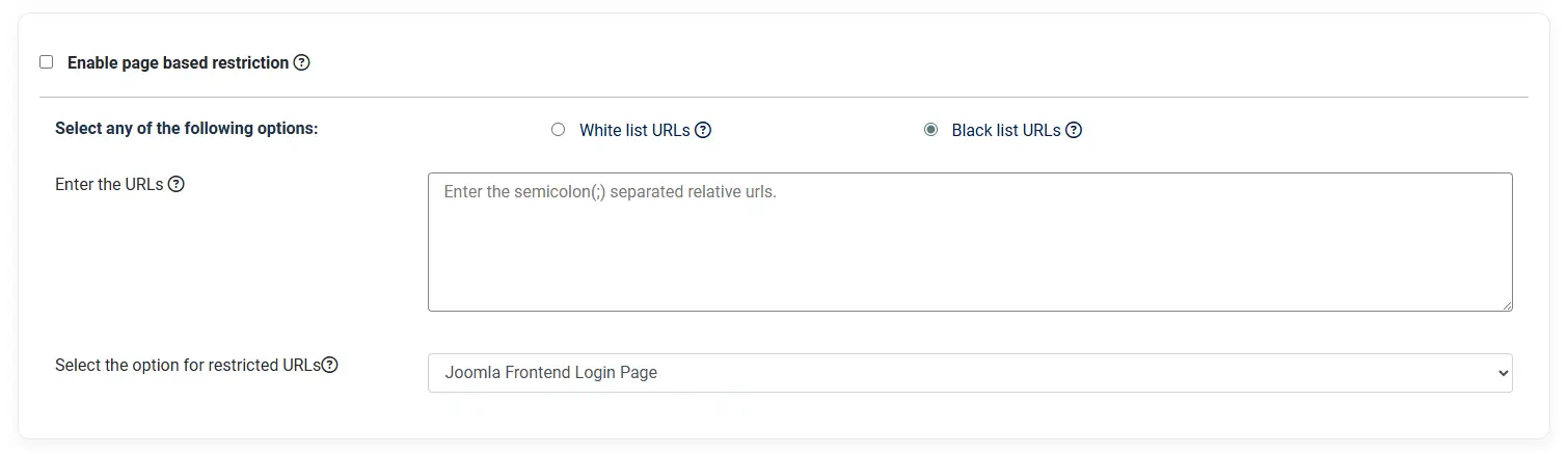 Joomla Content Access Control - Enable page based restriction