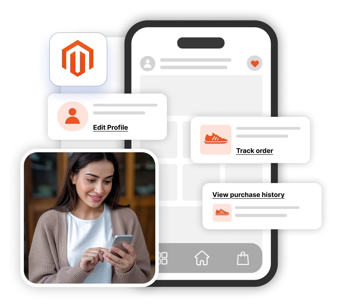 Magento SSO Customer Self-Service Mobile Portal