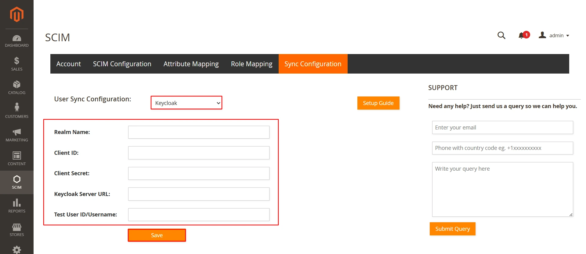 Magento Keycloak User Sync - Configuration