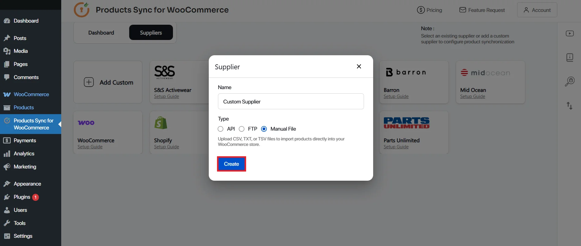 WooCommerce Product Import via CSV - name the supplier