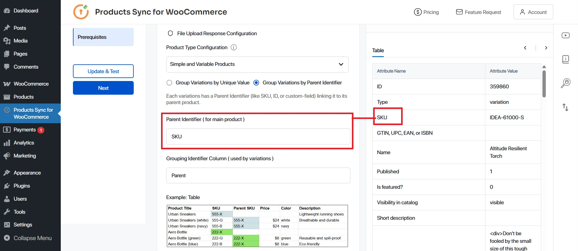 WooCommerce Product Import via CSV - core fields