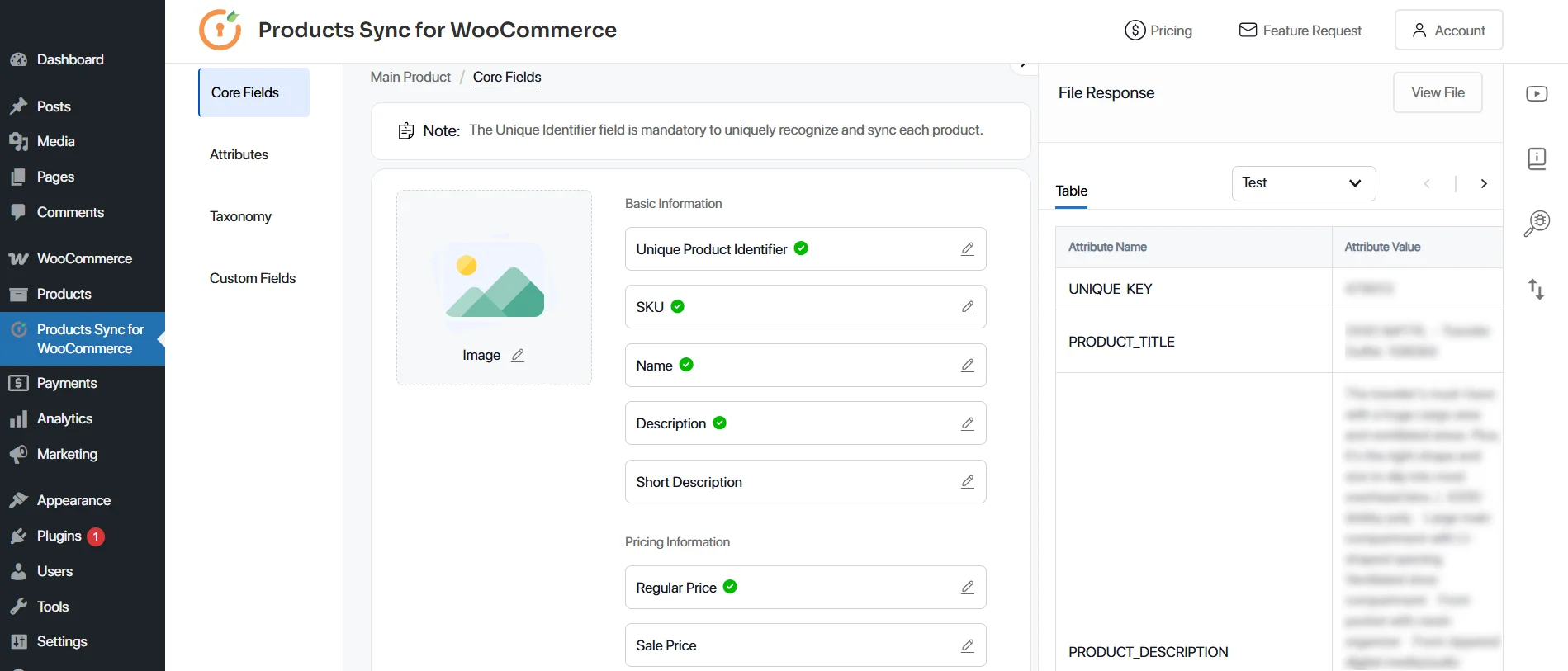 WooCommerce product sync plugin - variations mapping
