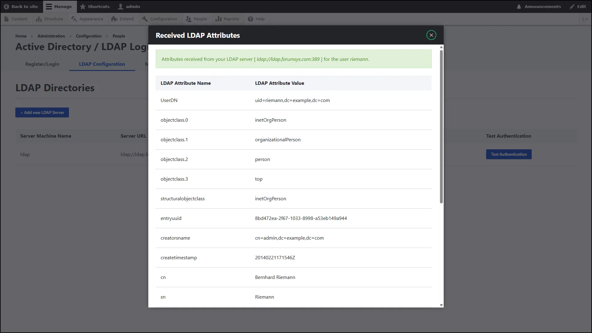 Drupal-LDAP-Attributes