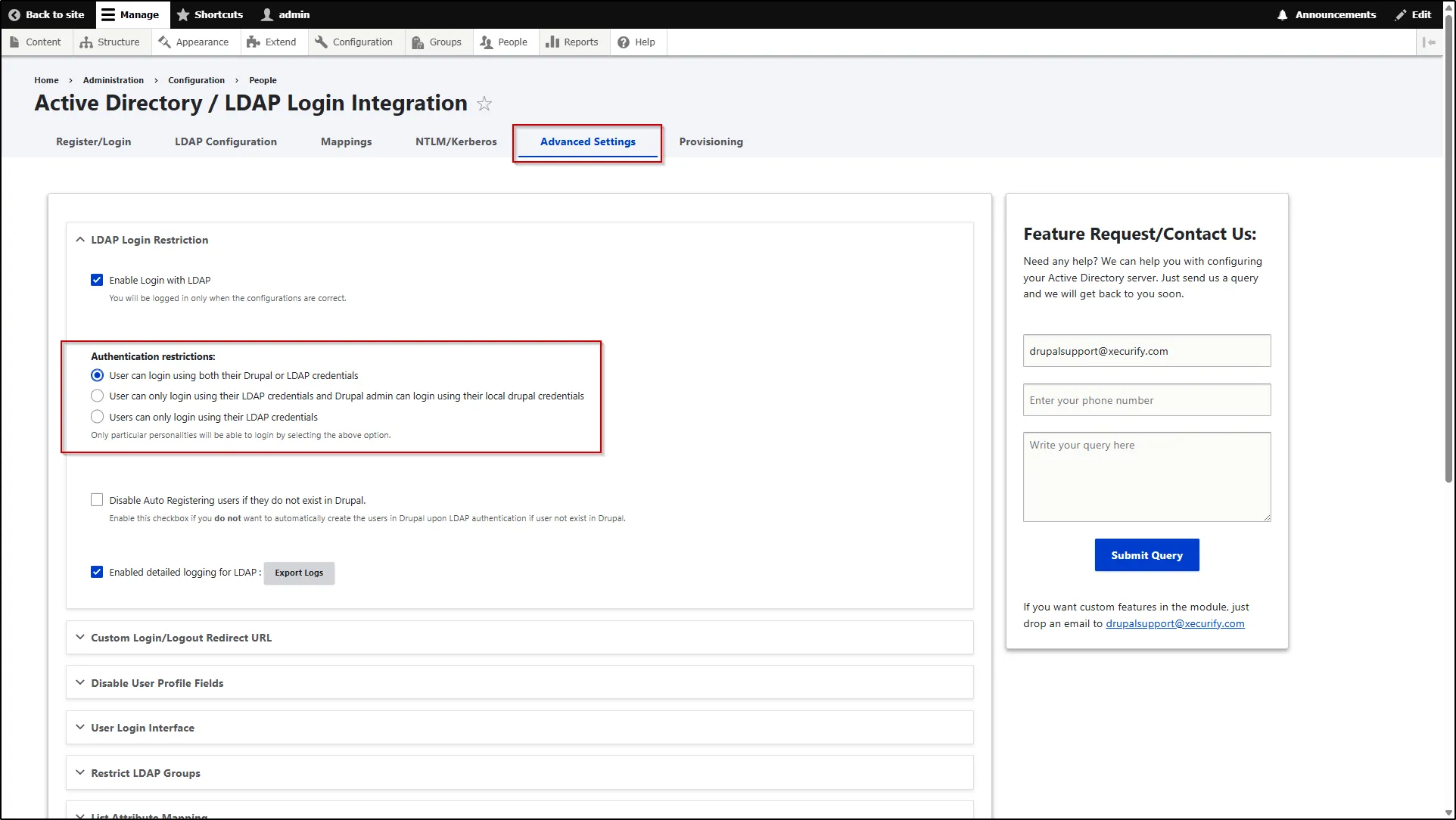 Drupal-LDAP-Authentication-Restrictions