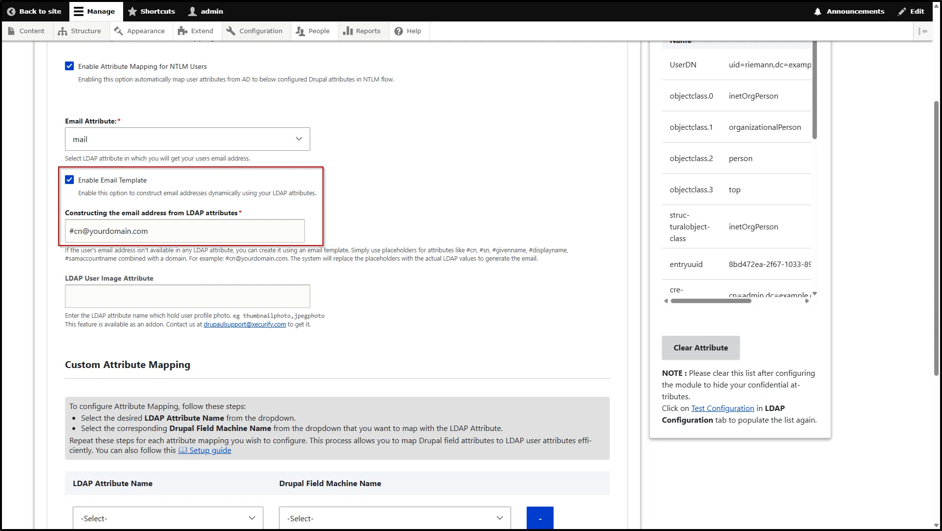 Drupal-LDAP-Construct-Dynamically-Email-Address