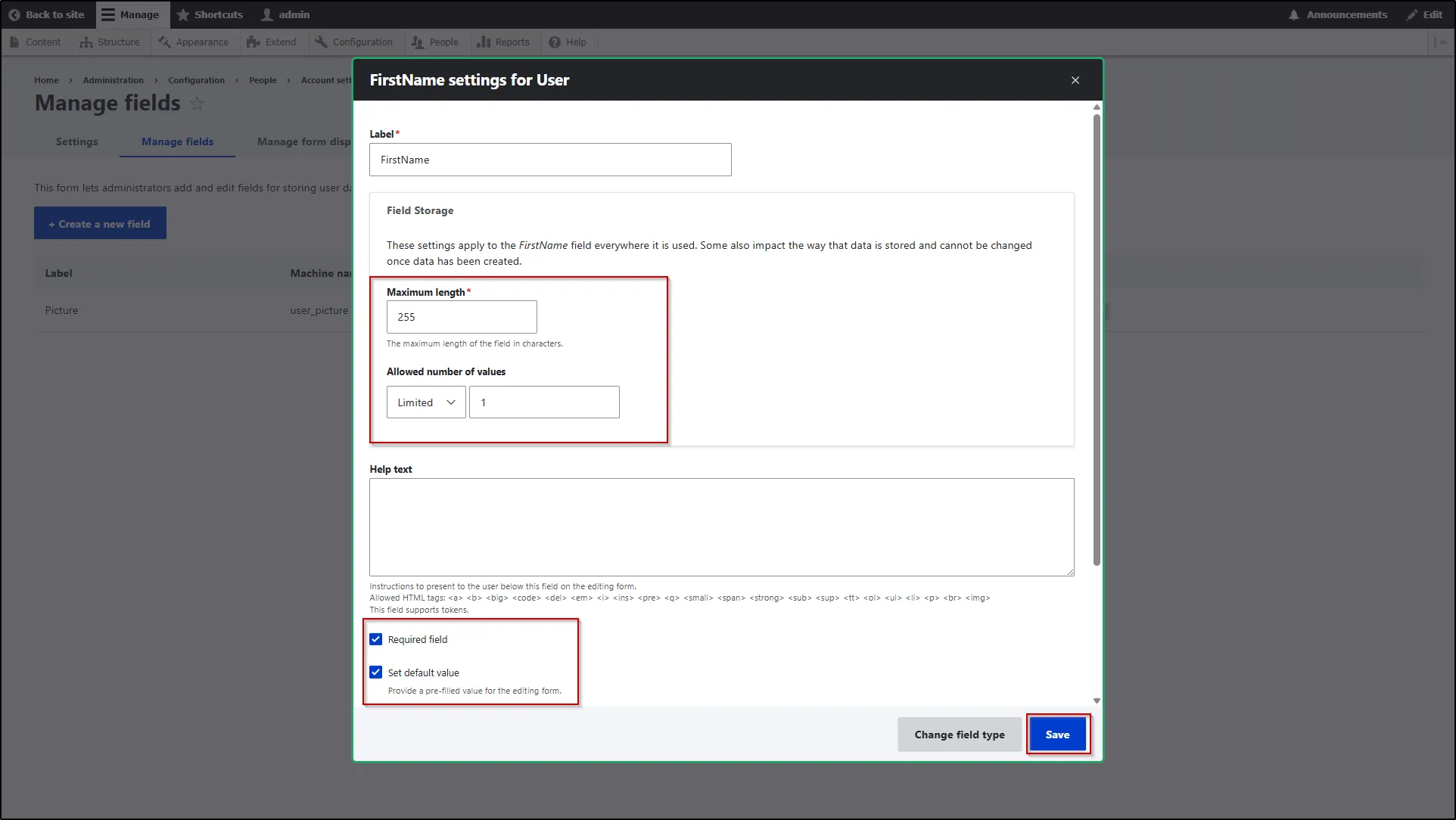 Drupal-LDAP-Enter-Field-Maximum-Length-Click-Save