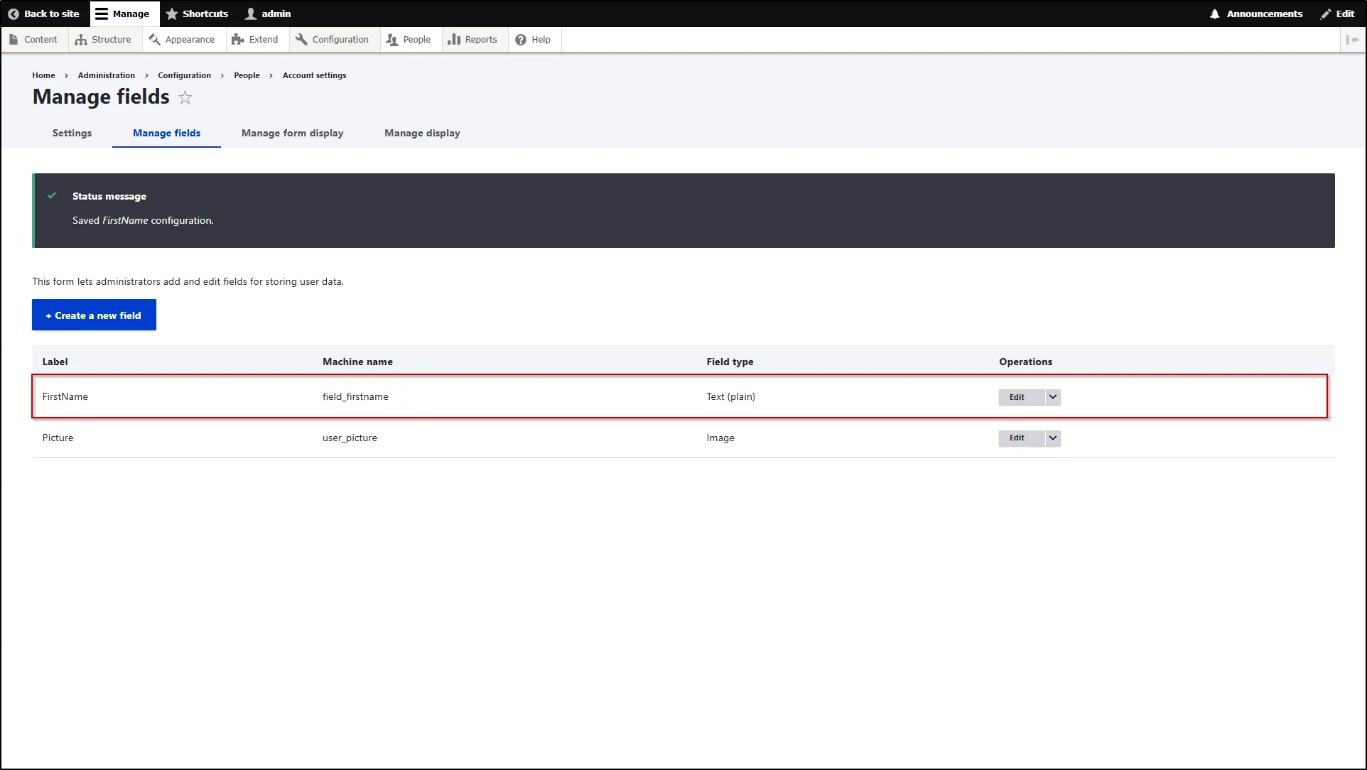 Drupal-LDAP-New-Field-Created