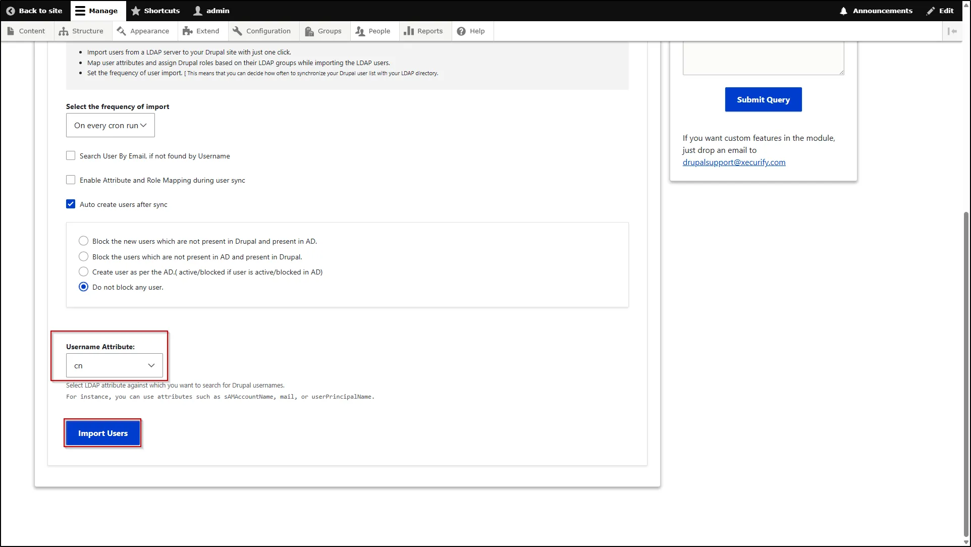 Drupal-LDAP-Provisioning-Import-Users-Select-UserName-Attribute