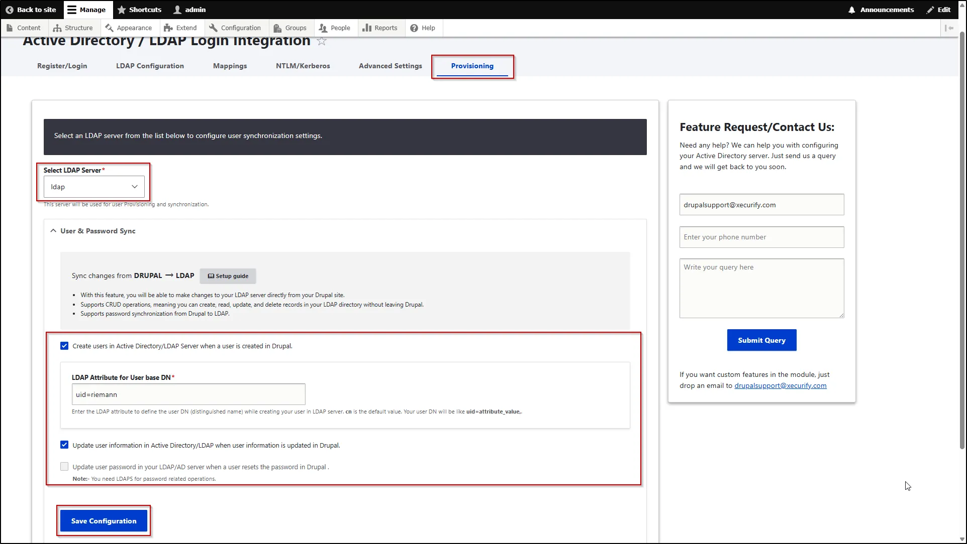 Drupal-LDAP-Provisioning-User-Password-Sync